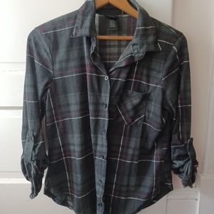 dark green flannel